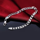 Bracelete Cordão Torcido em Prata 925