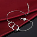 Bracelete Cordão Torcido em Prata 925