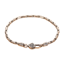 Pulseira masculina banhado a prata
